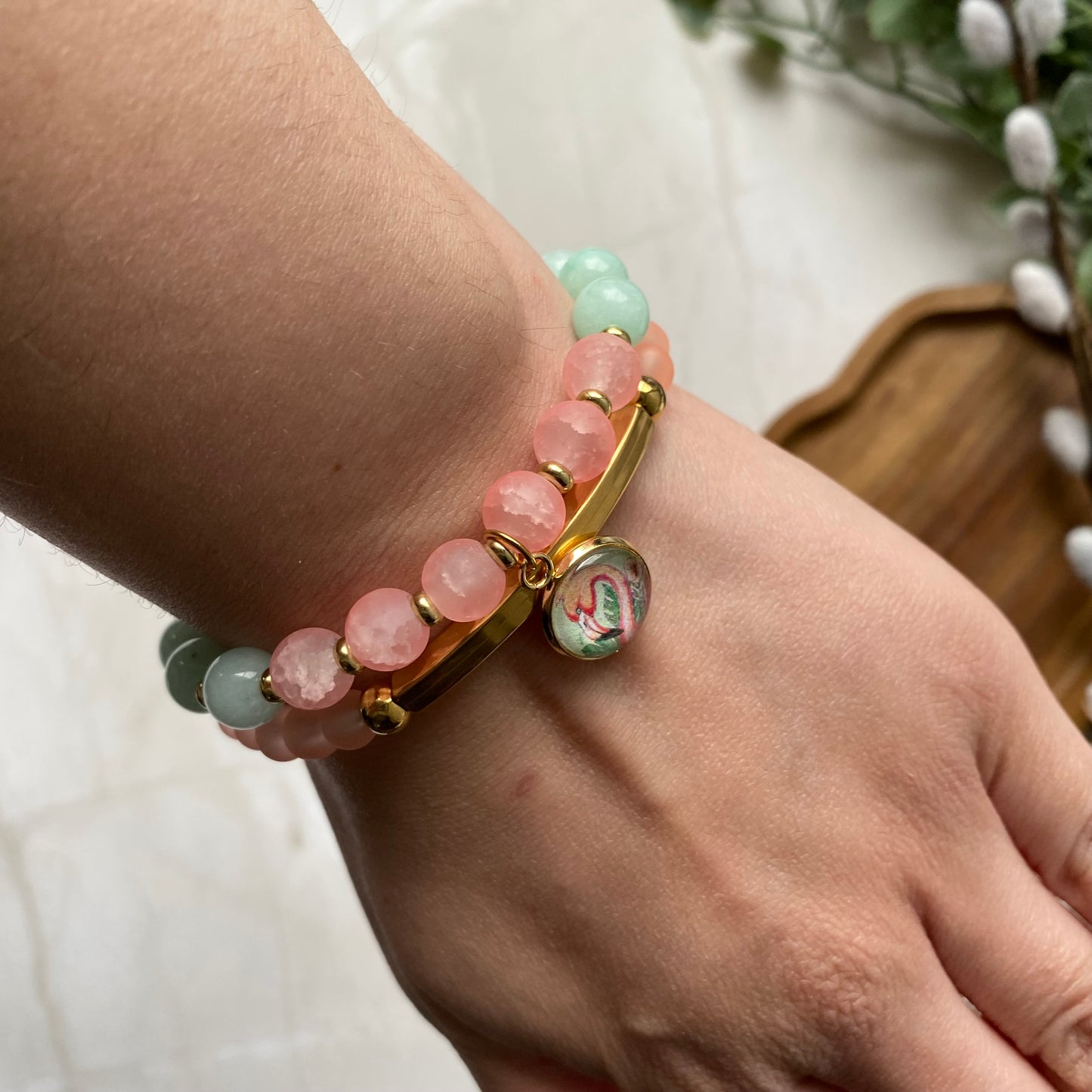 Duo bracelet de perles