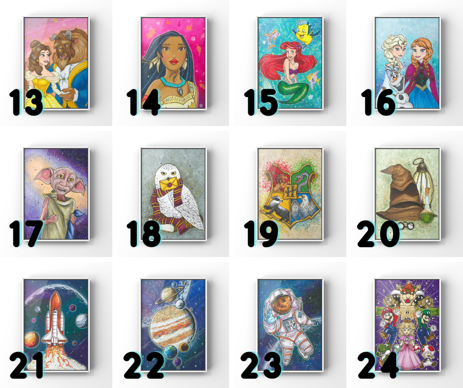 PROMO DE LANCEMENT 3 AFFICHES AU CHOIX 8X10 OU 5X7