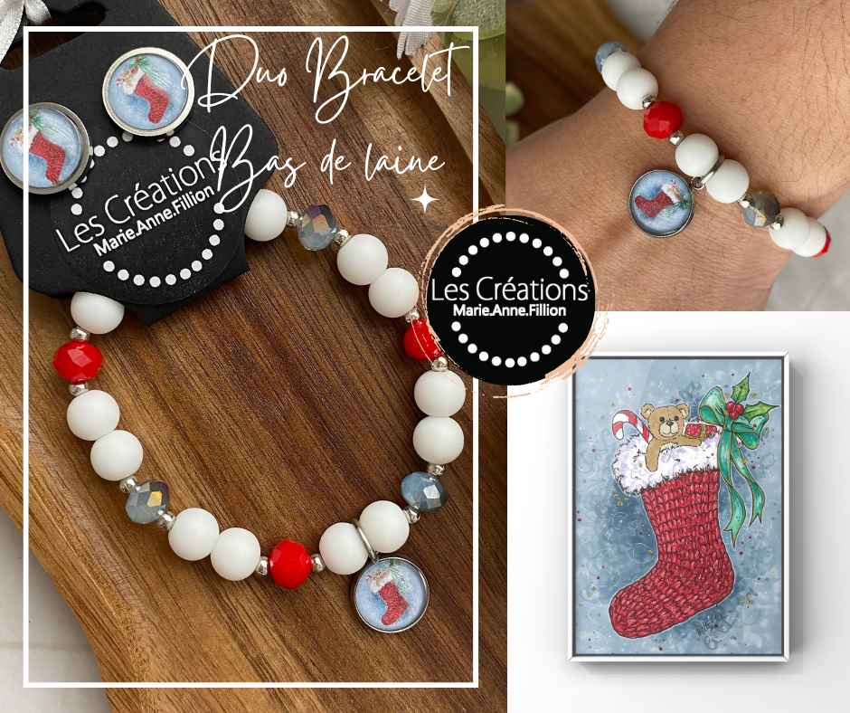 Duo bracelet et boucles d’oreilles