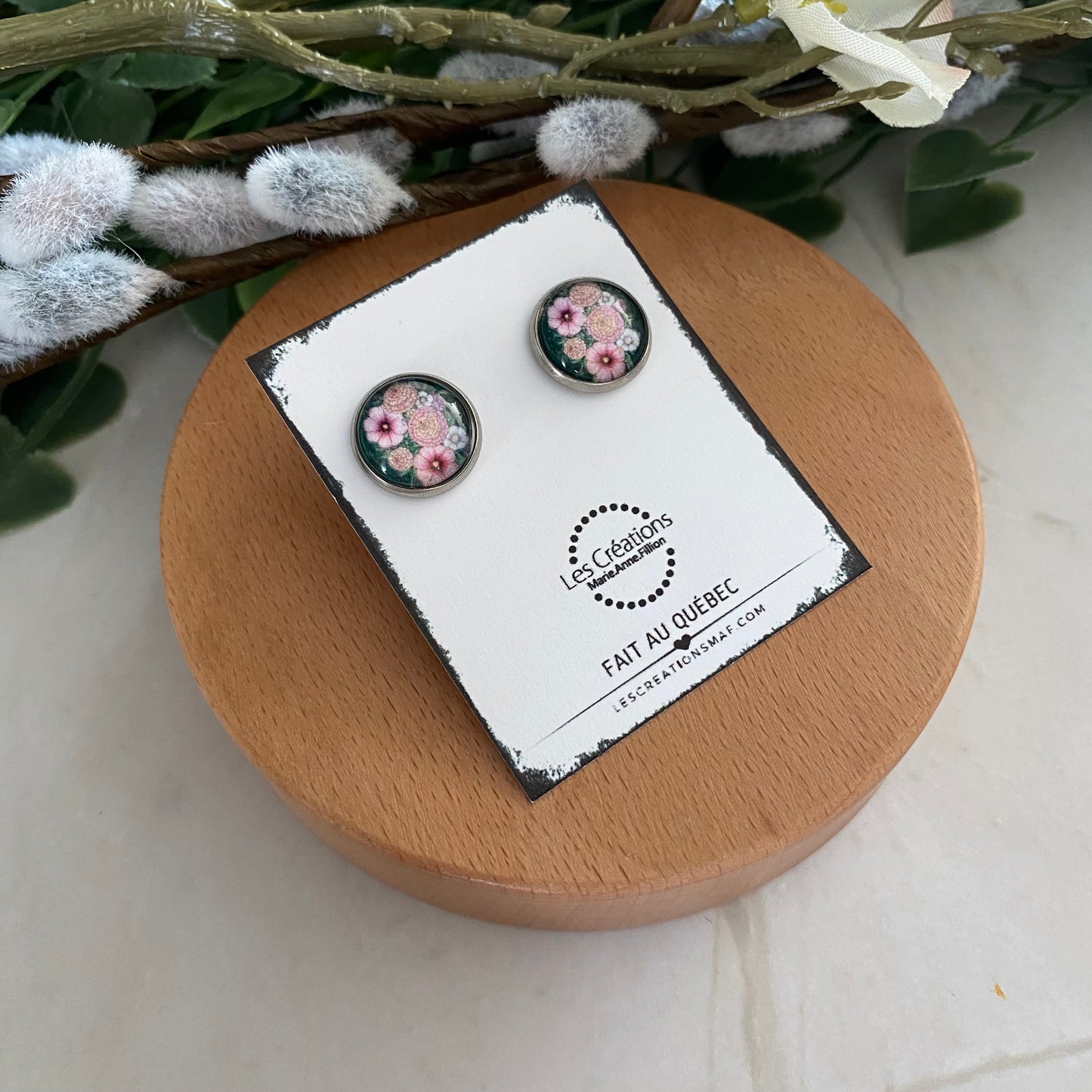 BOUCLES D'OREILLES 12mm