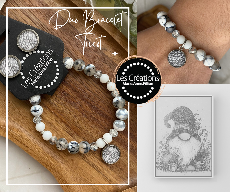 Duo bracelet et boucles d’oreilles