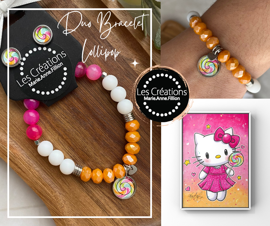 Duo bracelet et boucles d’oreilles