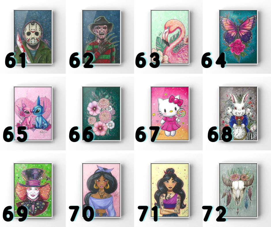 PROMO DE LANCEMENT 3 AFFICHES AU CHOIX 8X10 OU 5X7