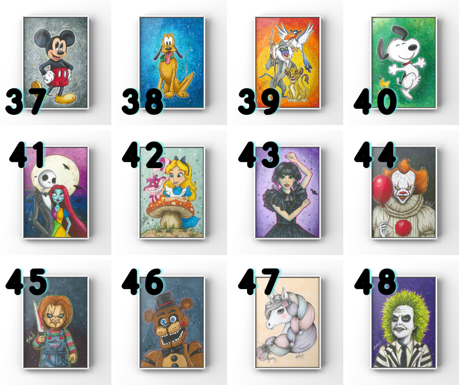PROMO DE LANCEMENT 3 AFFICHES AU CHOIX 8X10 OU 5X7