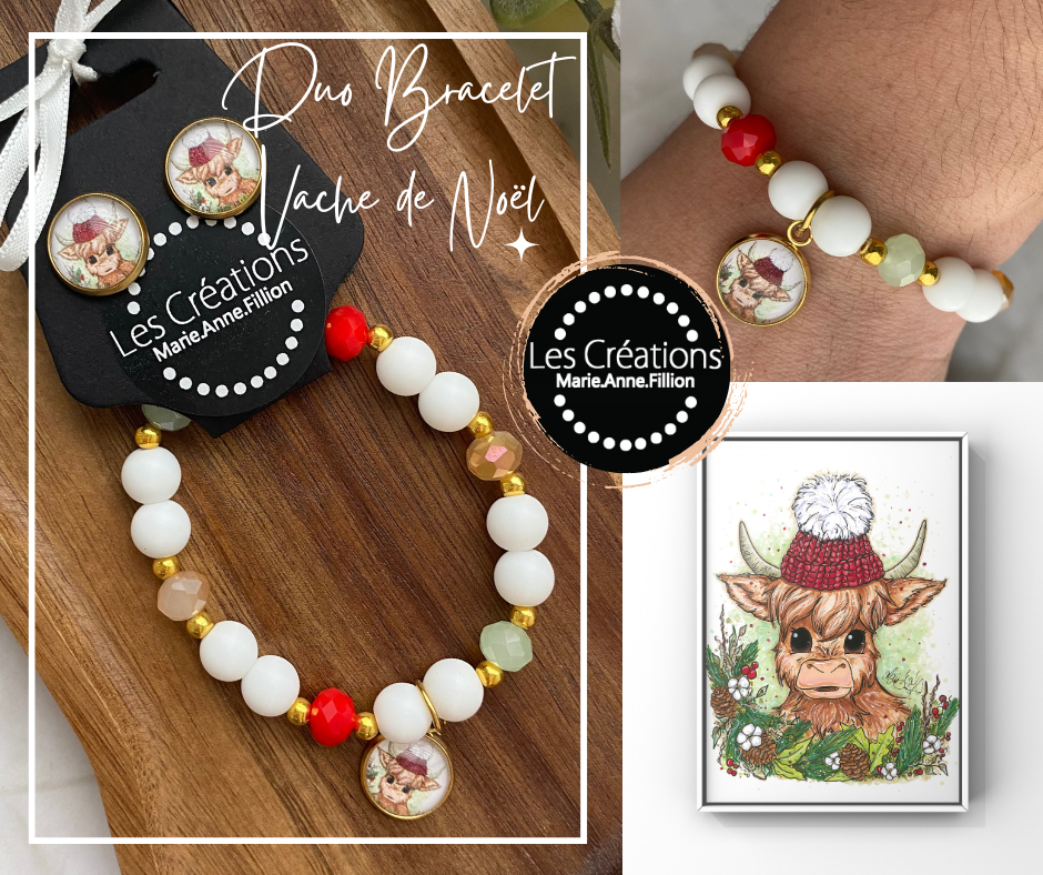 Duo bracelet et boucles d’oreilles