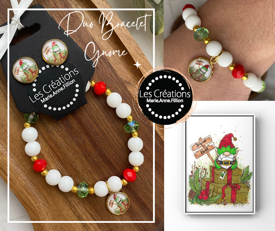 Duo bracelet et boucles d’oreilles