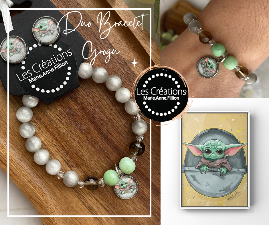Duo bracelet et boucles d’oreilles