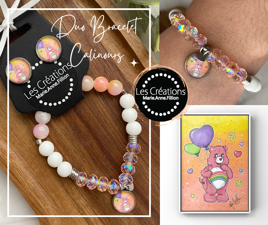 Duo bracelet et boucles d’oreilles