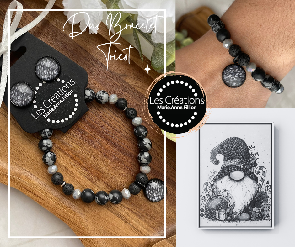 Duo bracelet et boucles d’oreilles