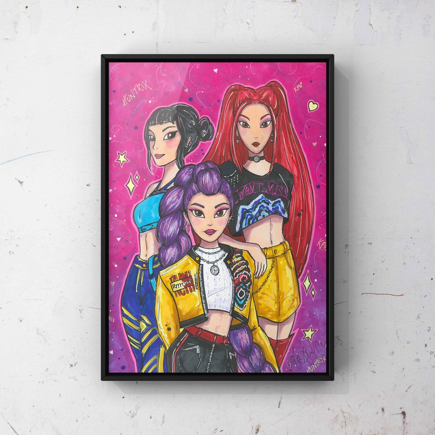 Affiche réalisée aux feutres à base d’alcool