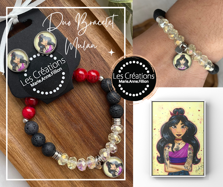 Duo bracelet et boucles d’oreilles