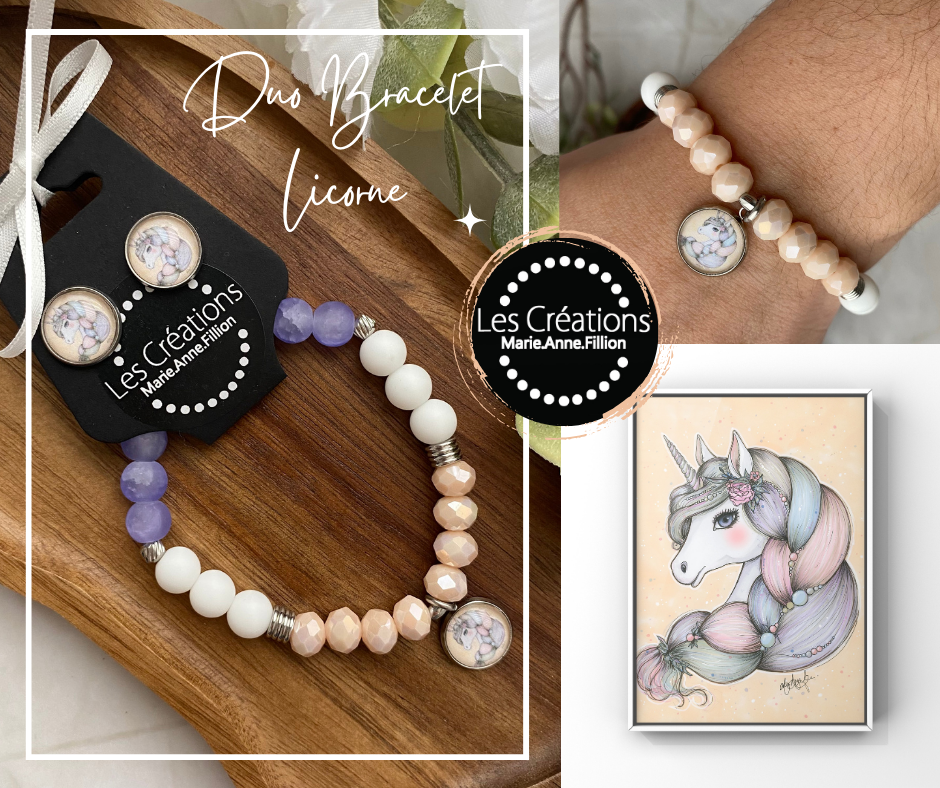 Duo bracelet et boucles d’oreilles