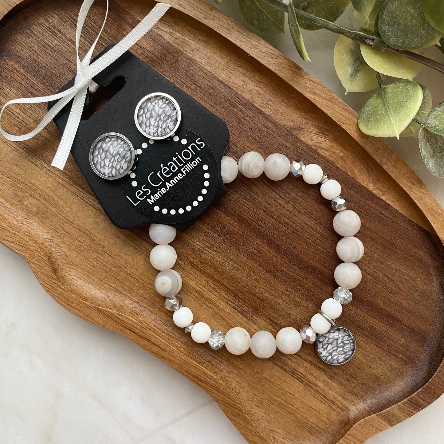 Duo bracelet et boucles d’oreilles
