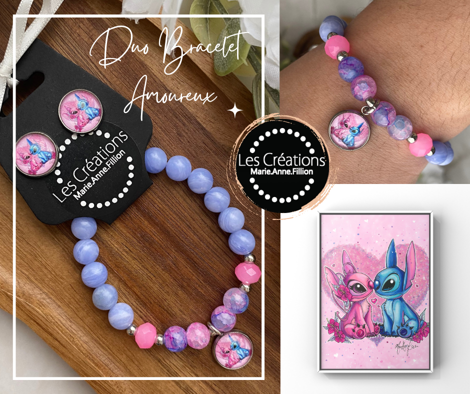 Duo bracelet et boucles d’oreilles