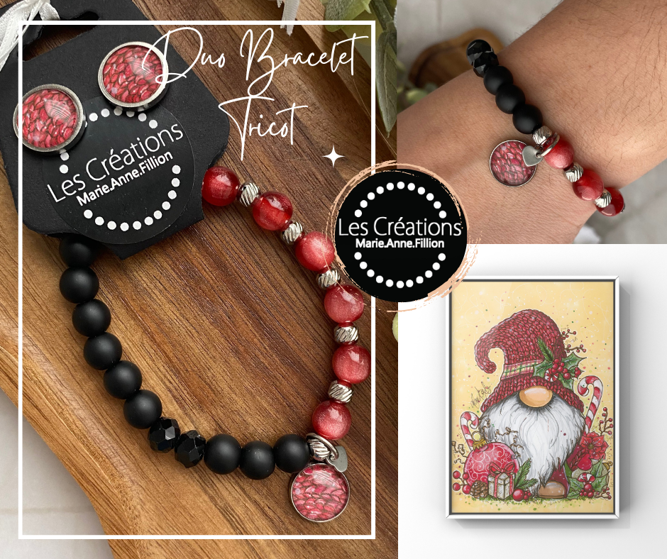 Duo bracelet et boucles d’oreilles