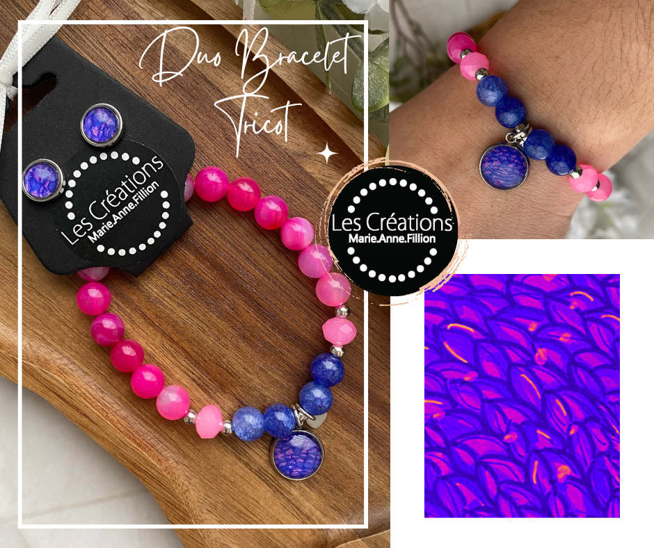 Duo bracelet et boucles d’oreilles