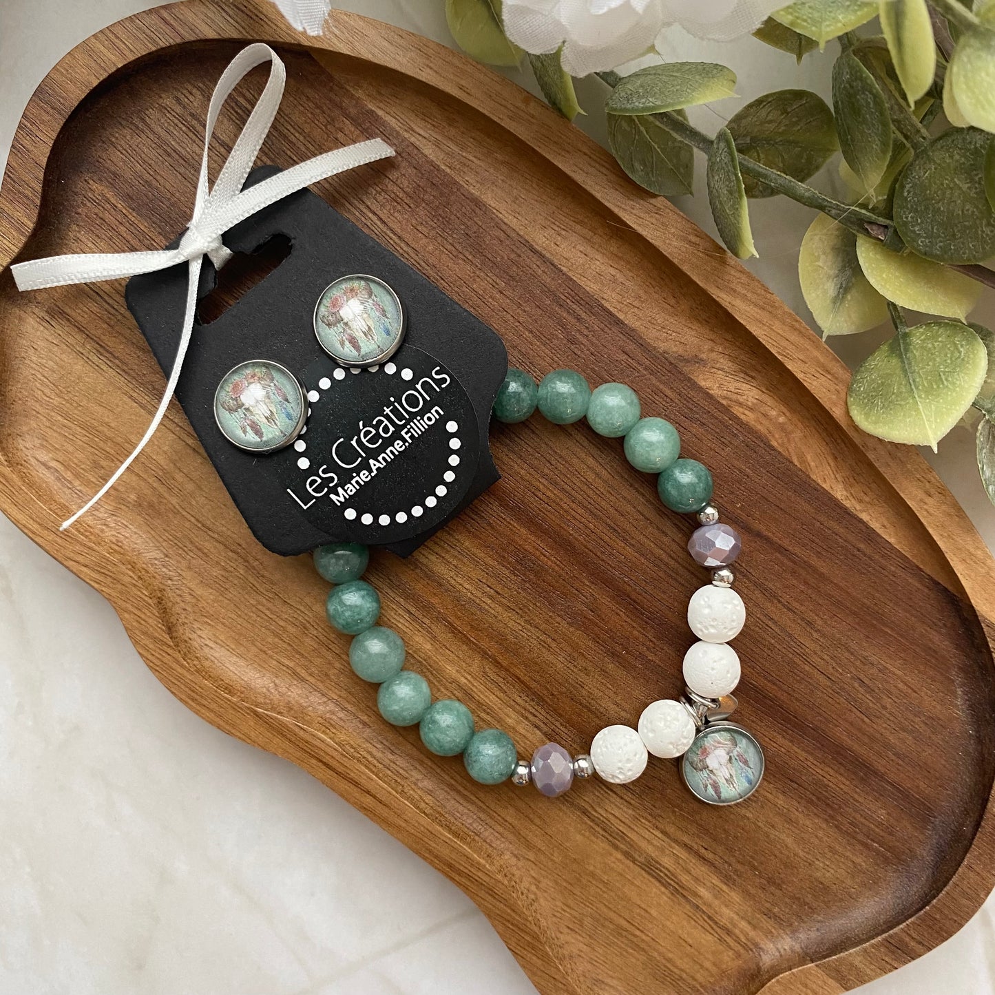 Duo bracelet et boucles d’oreilles
