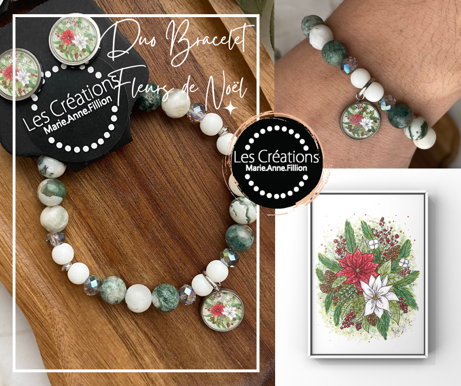 Duo bracelet et boucles d’oreilles