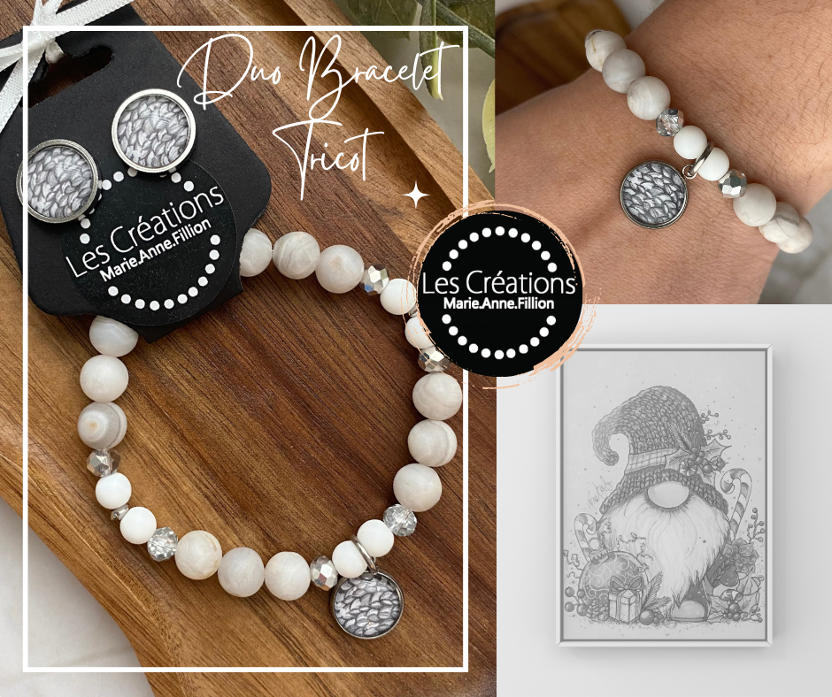 Duo bracelet et boucles d’oreilles