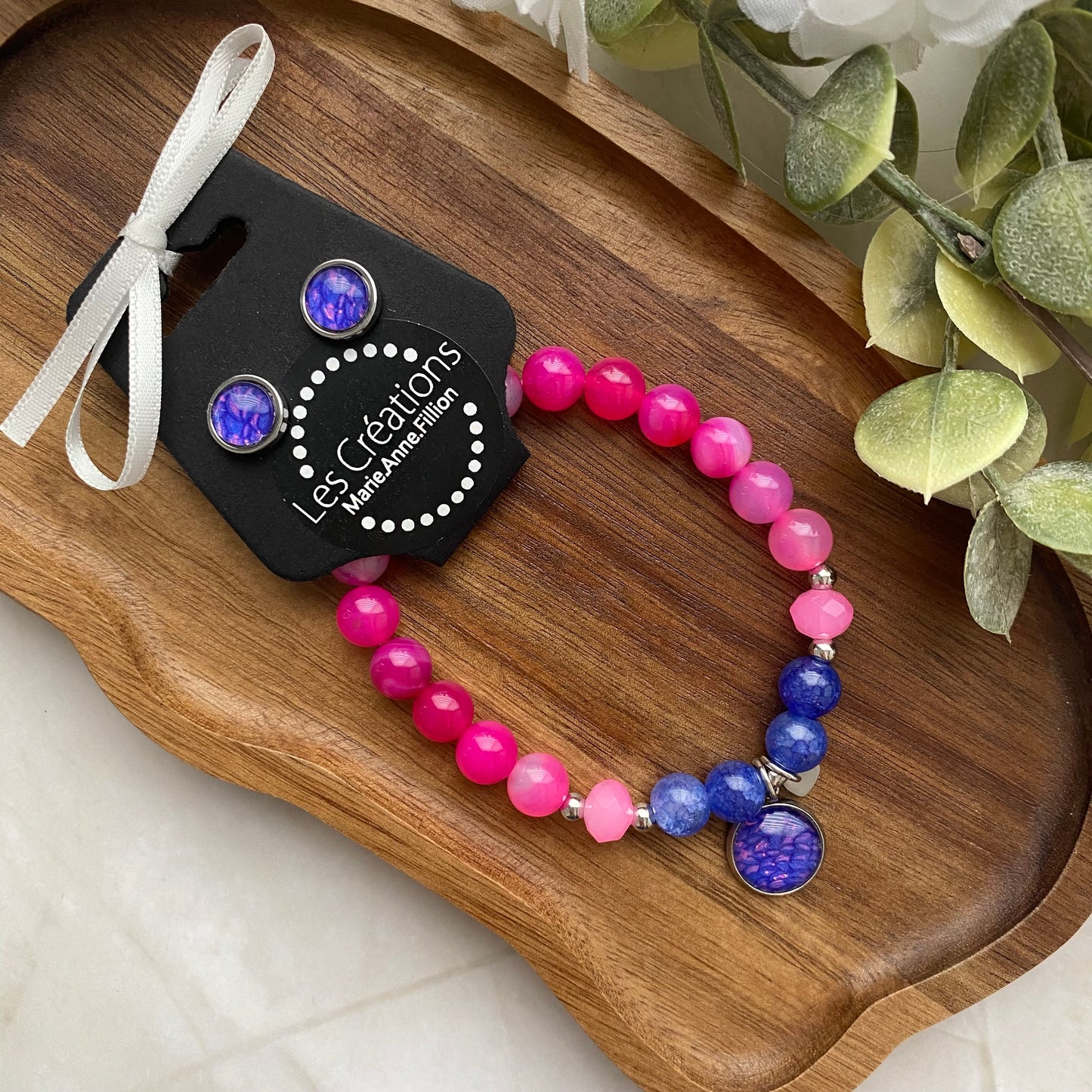 Duo bracelet et boucles d’oreilles
