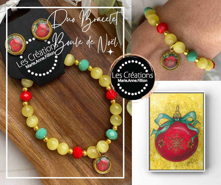 Duo bracelet et boucles d’oreilles