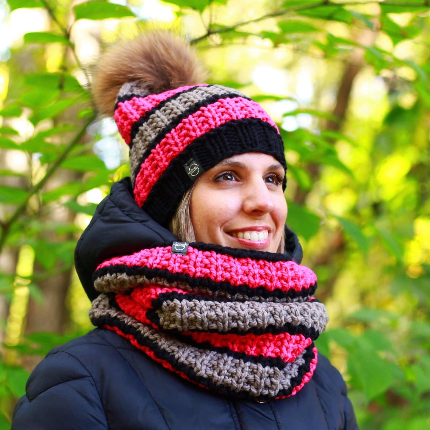 Prêt à partir modèle Esquimau, tuque et snood