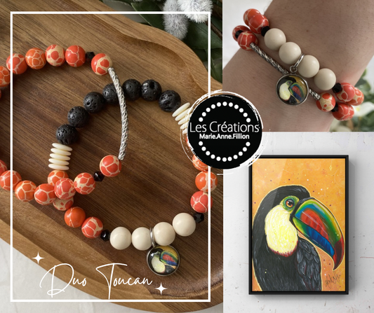 Duo Bracelet de perles