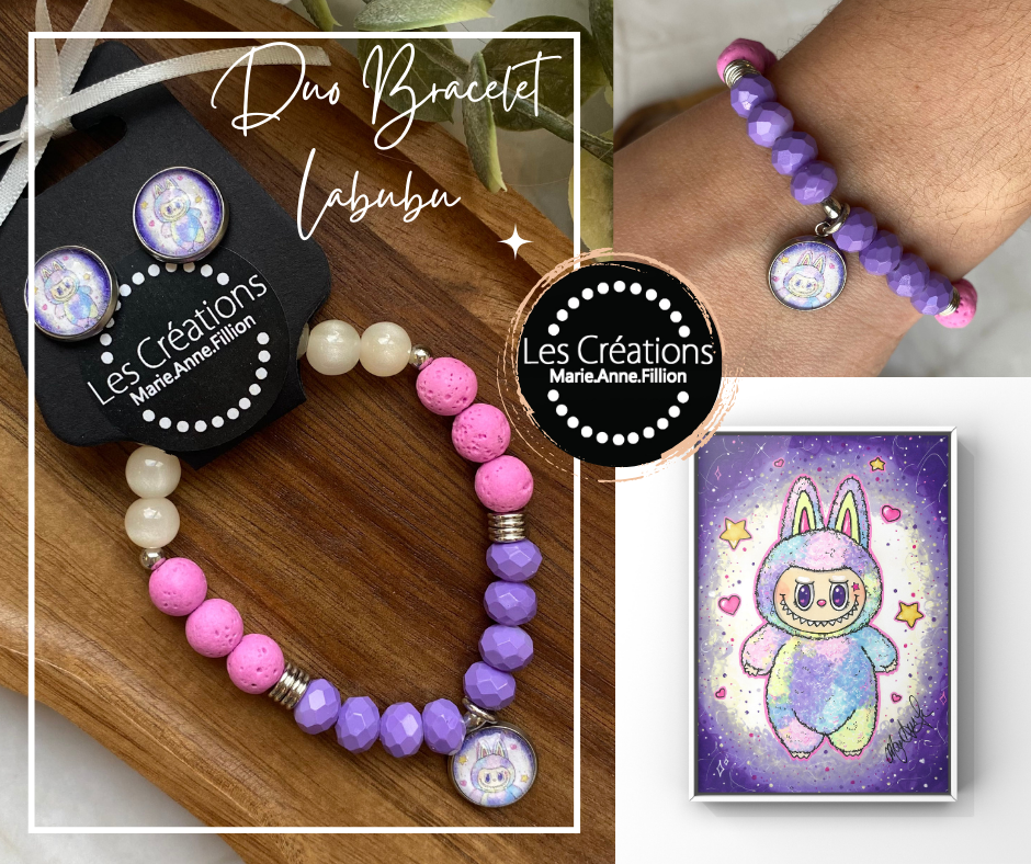 Duo bracelet et boucles d’oreilles