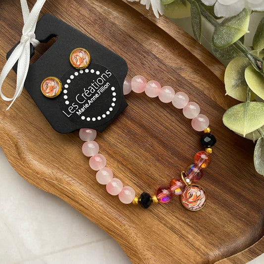 Duo bracelet et boucles d’oreilles