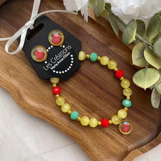 Duo bracelet et boucles d’oreilles