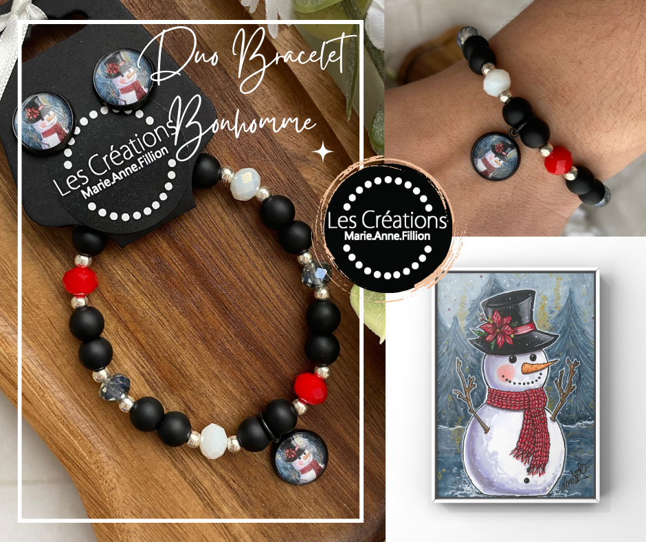 Duo bracelet et boucles d’oreilles