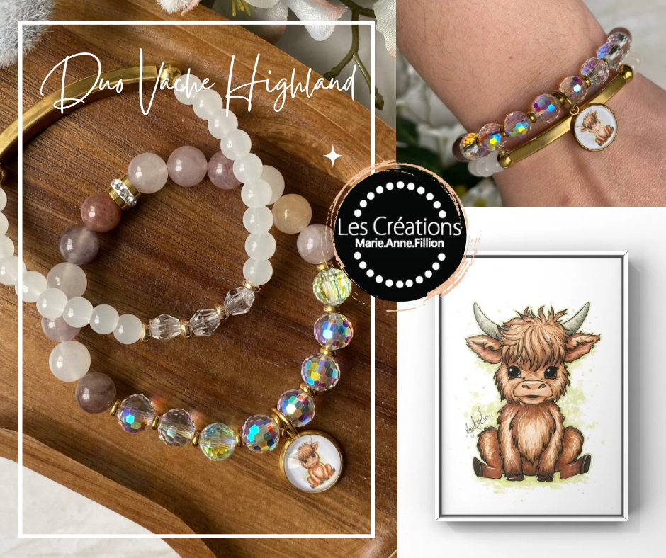 Duo bracelet de perles