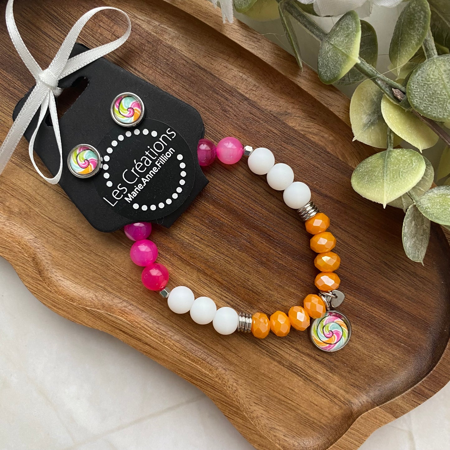 Duo bracelet et boucles d’oreilles