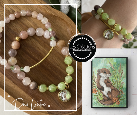 Duo Bracelet de perles
