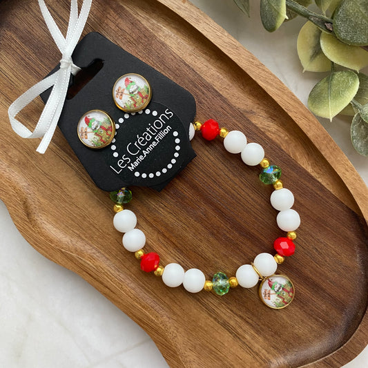 Duo bracelet et boucles d’oreilles