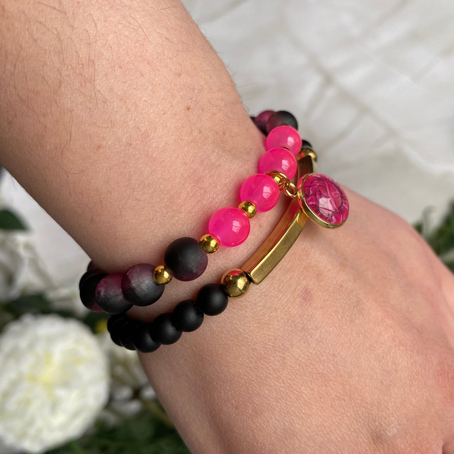 Duo bracelet de perles