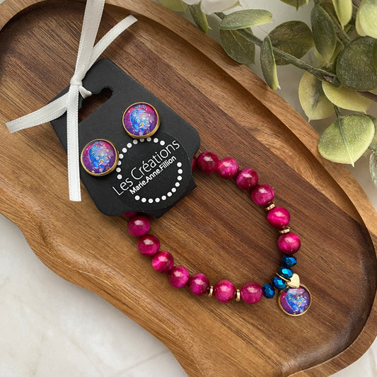 Duo bracelet et boucles d’oreilles