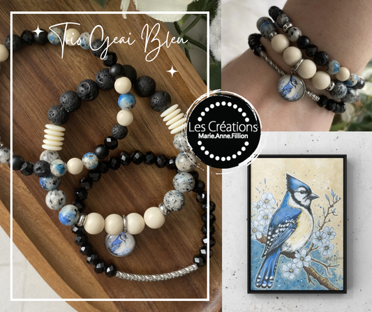 Trio Bracelet de perles