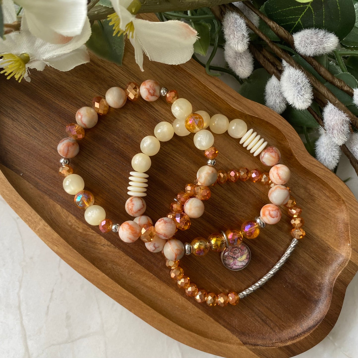 Trio Bracelet de perles
