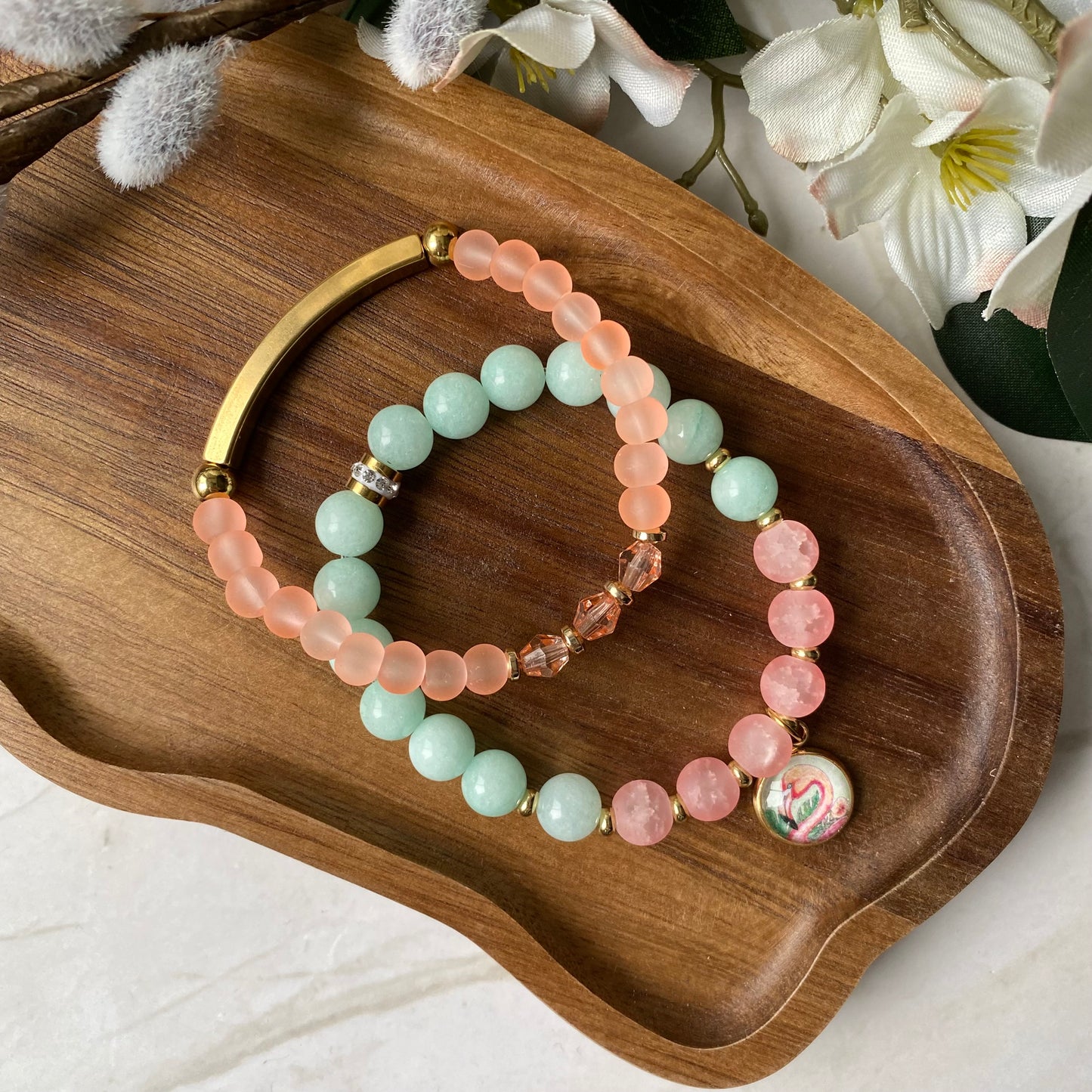 Duo bracelet de perles