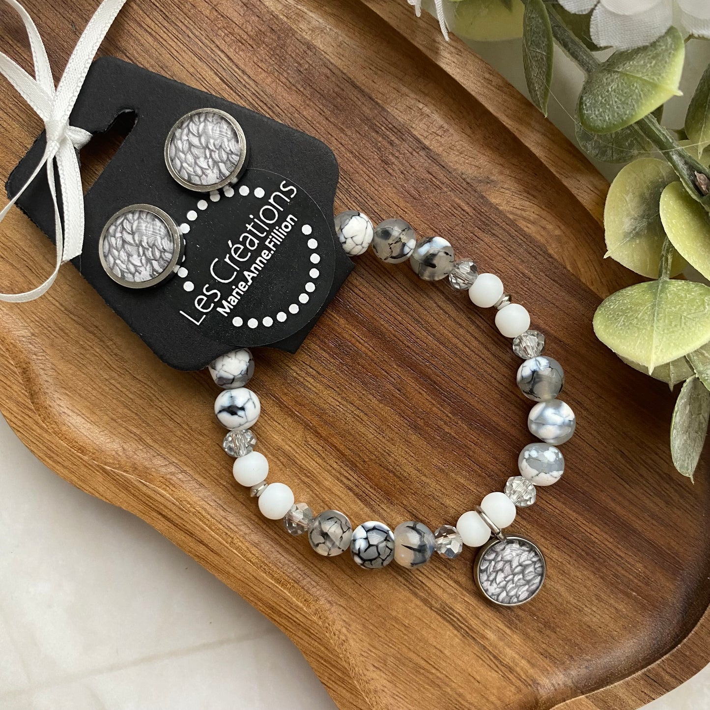 Duo bracelet et boucles d’oreilles