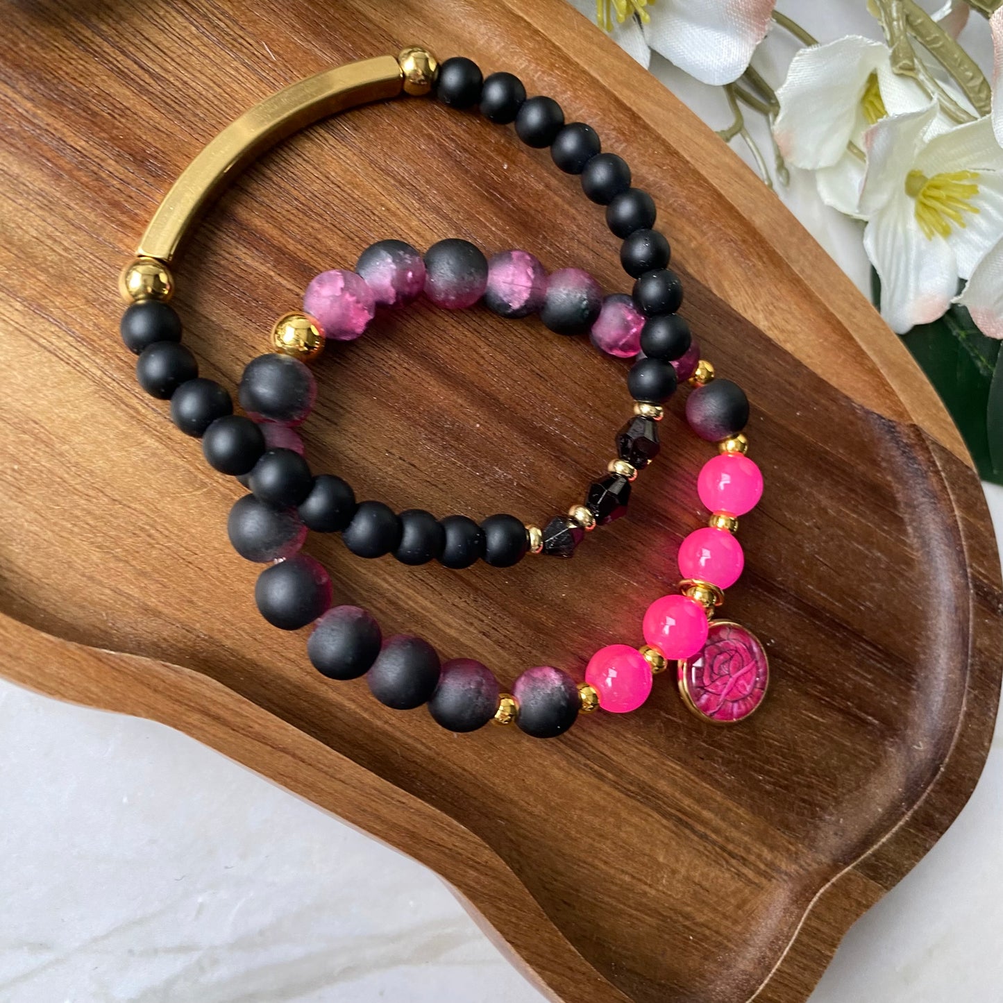 Duo bracelet de perles