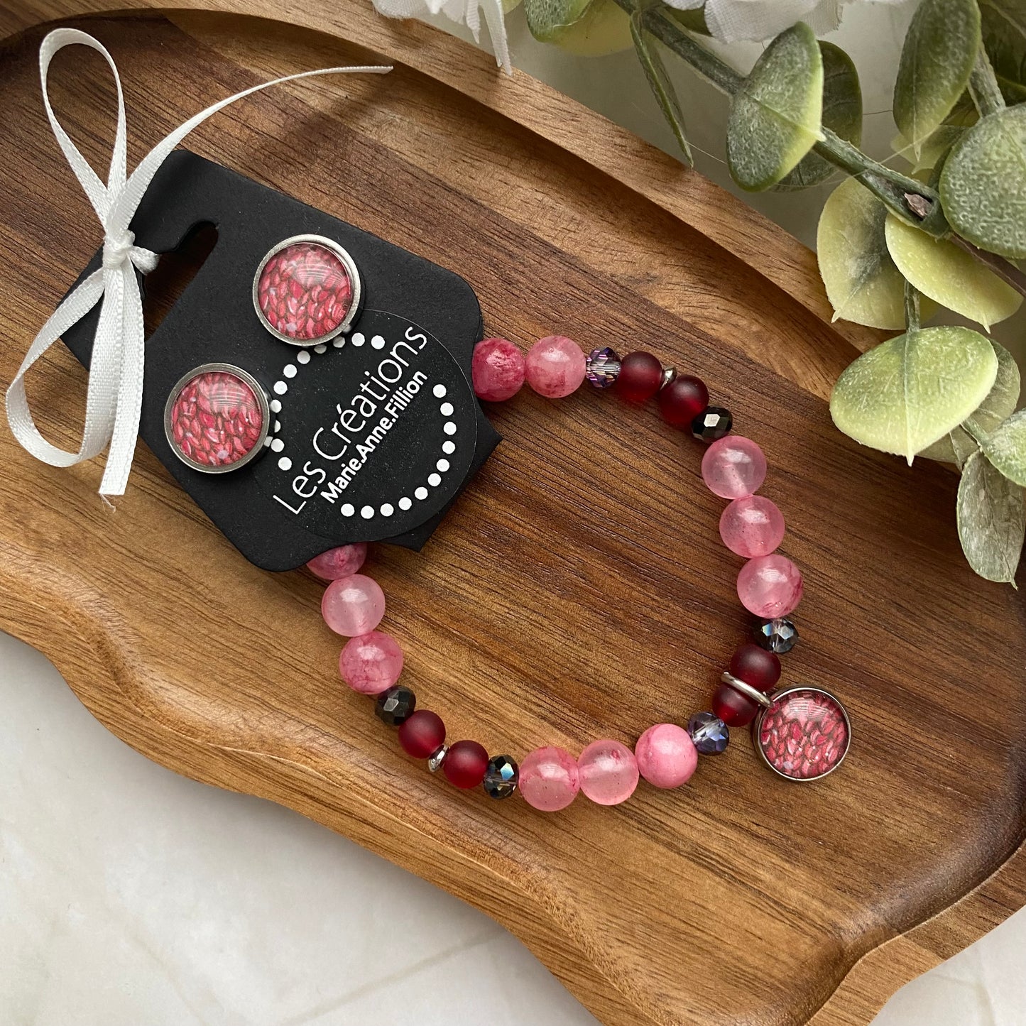 Duo bracelet et boucles d’oreilles