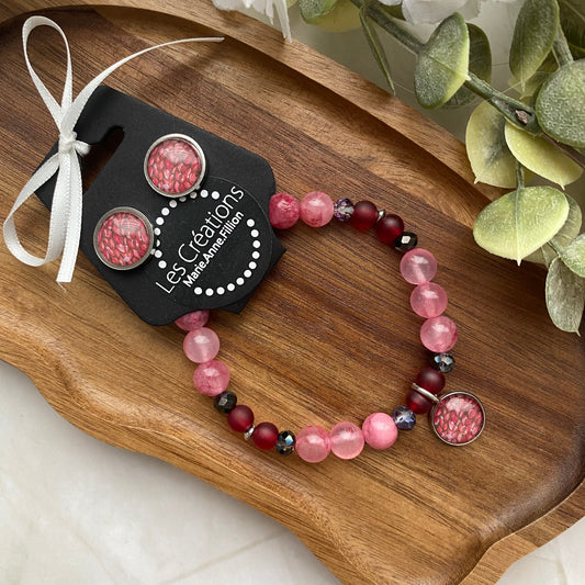 Duo bracelet et boucles d’oreilles
