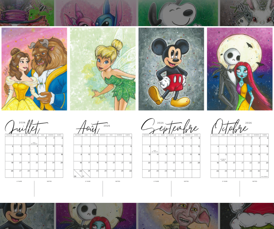 PRÉCOMMANDE — Calendrier Illustré (Univers fantastique)