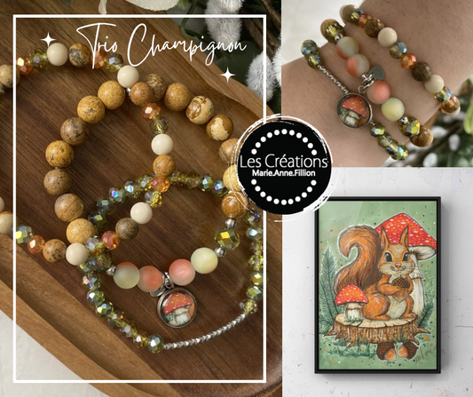 Trio Bracelet de perles