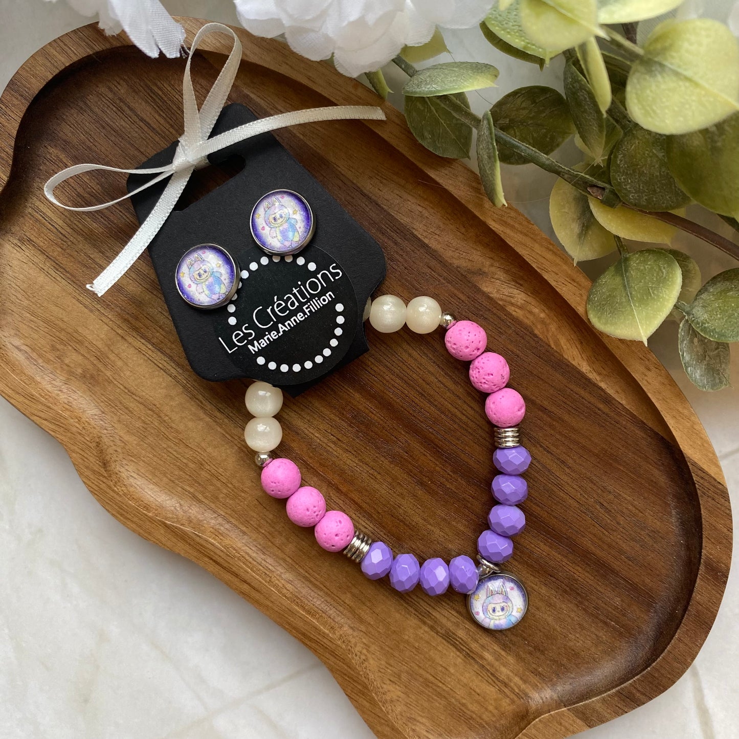 Duo bracelet et boucles d’oreilles