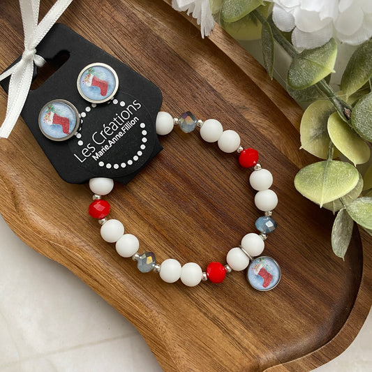 Duo bracelet et boucles d’oreilles