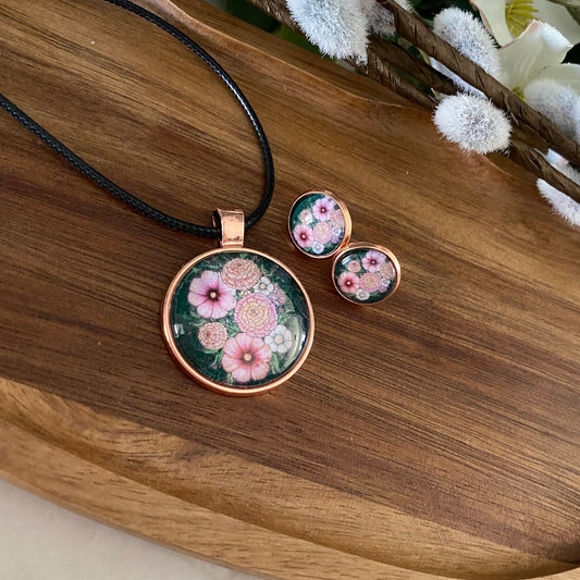 Duo collier et boucles d’oreilles