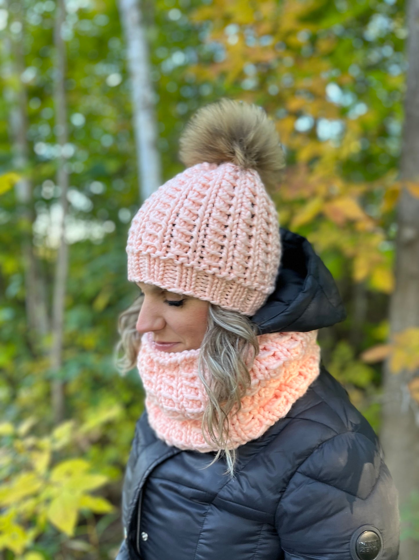 Prêt à partir modèle Esquimau, tuque et snood